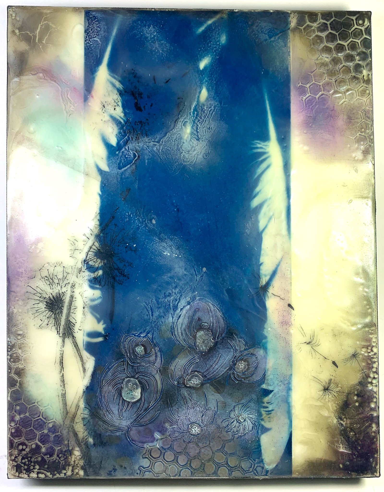 Encaustic Feathers